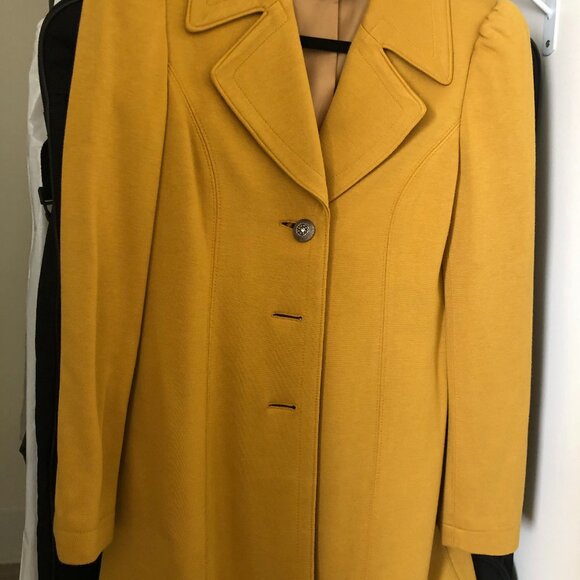 INC International Concepts Womens Carmel Yellow Size S lining Coat - Picture 1 of 3